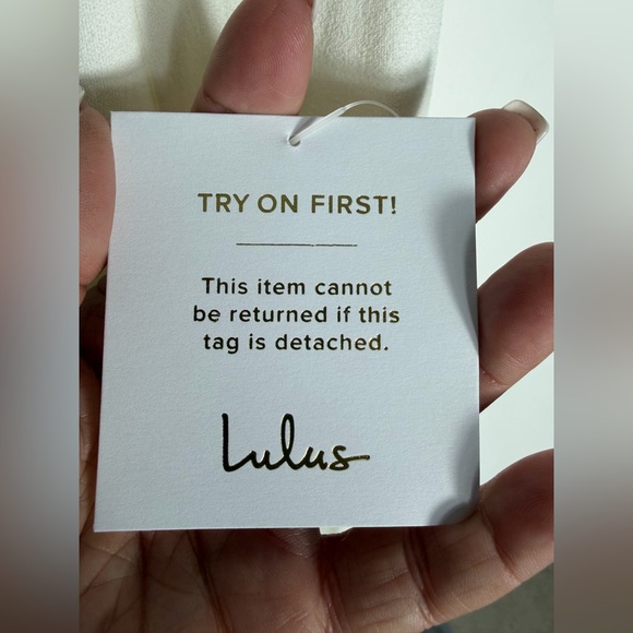 Lulus NWT “Idyllic Perfection” White Plunge Sleeveless Mermaid Maxi Size Small - Picture 10 of 12